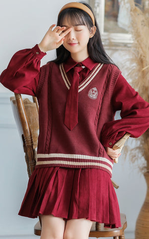 Prep School Vest & Dress Set