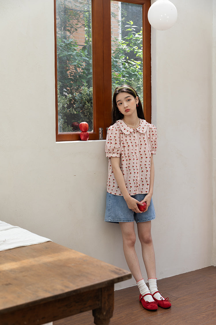 Blusa de jardín retro