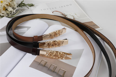 Rose Buckle Belt