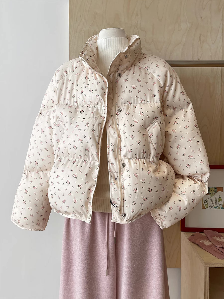 Ditsy Floral Puffer Jacket