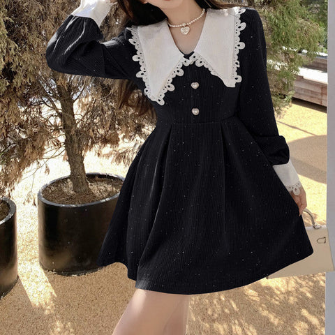 Sweet Love Peter Pan Knit Dress