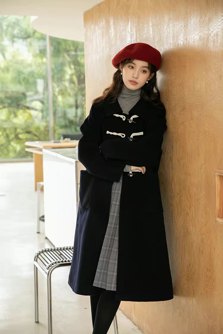 Basic Toggle Button Midi Coat