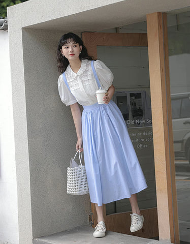 Alice Suspender Midi Skirt