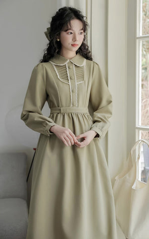 Sunday Tea – Langärmliges Midikleid