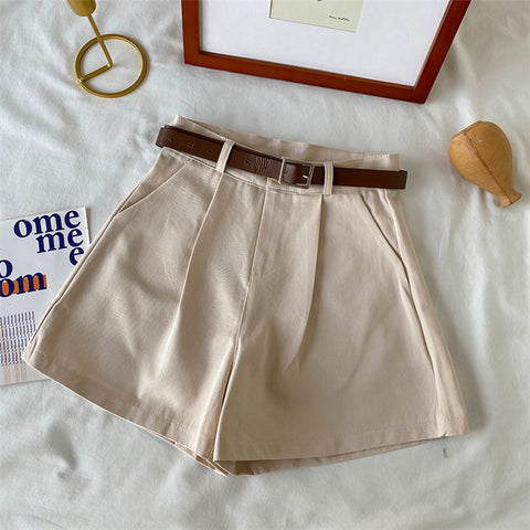 Everyday Neutrals Belted Shorts