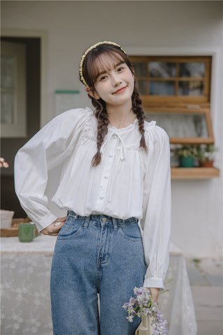 Essential Ruffle Trim Blouse