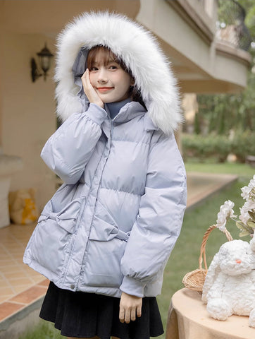 Little Bow Puffer Jacket