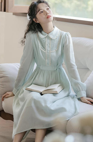 Sunday Tea – Langärmliges Midikleid