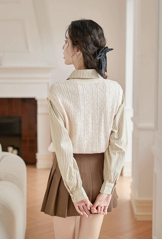 Easy Breezy Twofer Blouse Vest