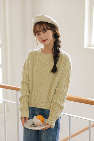 Basic Cable Knit Sweater