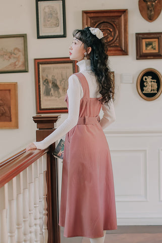 Corduroy Button Up Midi Dress
