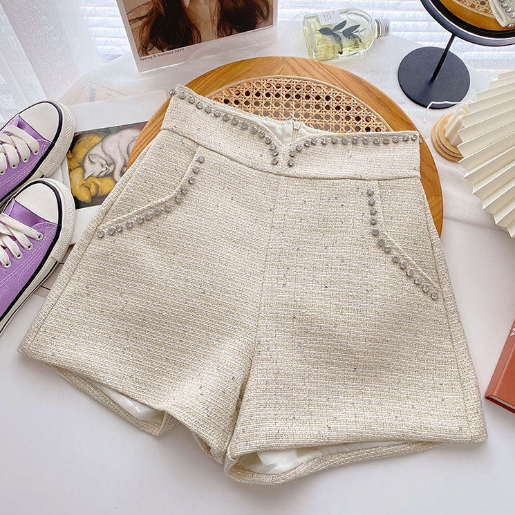 Diamante Tweed Shorts