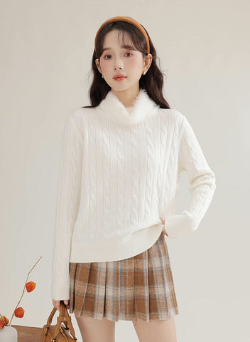 Gerösteter karierter Plissierter Tennisrock