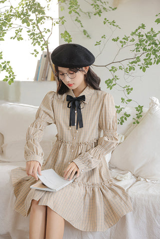 Curiosity Plaid Shirt Dress