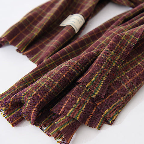 Cozy Fall Plaid Scarf