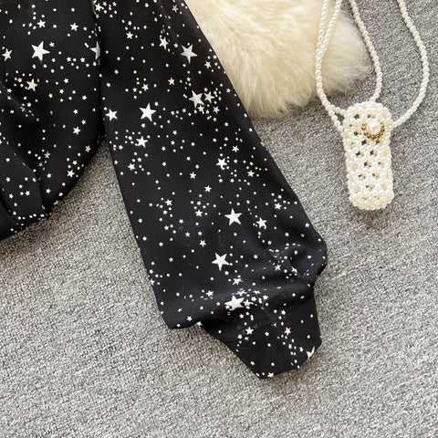 Sheer Starry Button Up Shirt