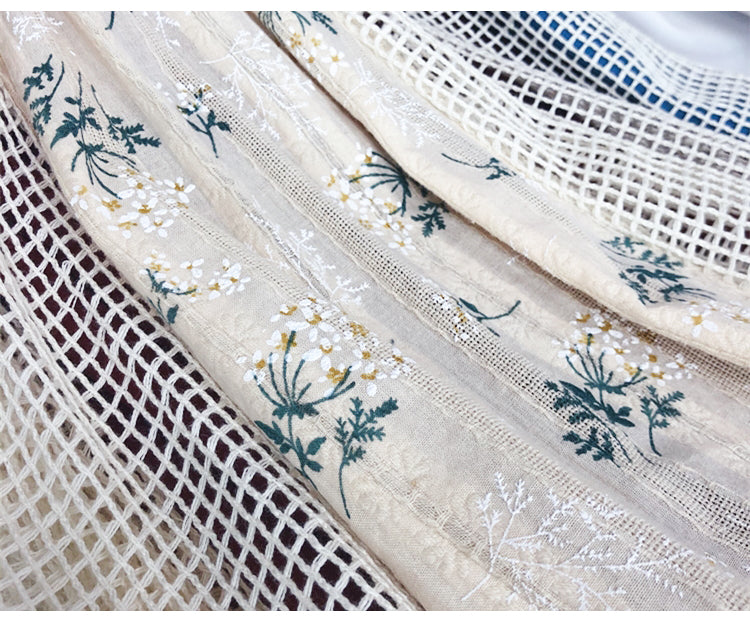 Vestido de doncella de patchwork