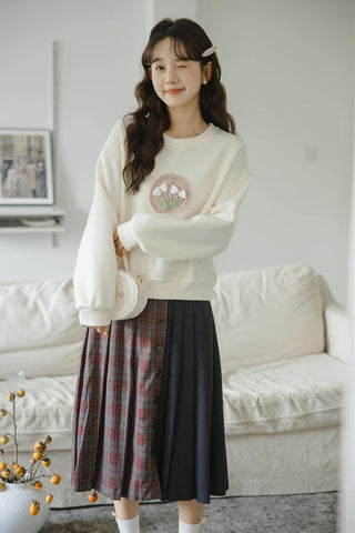 Sudadera de tulipán de crochet