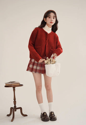 Gerösteter karierter Plissierter Tennisrock