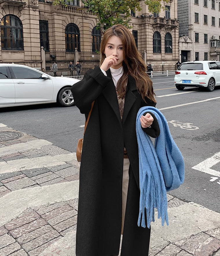 Basic Faux Wool Coat