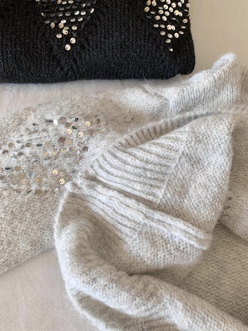 Sequin Diamond Sweater