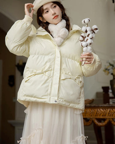 Little Bow Puffer Jacket