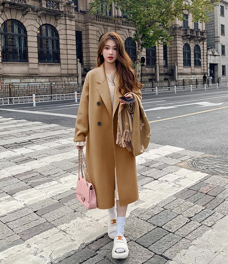 Basic Faux Wool Coat