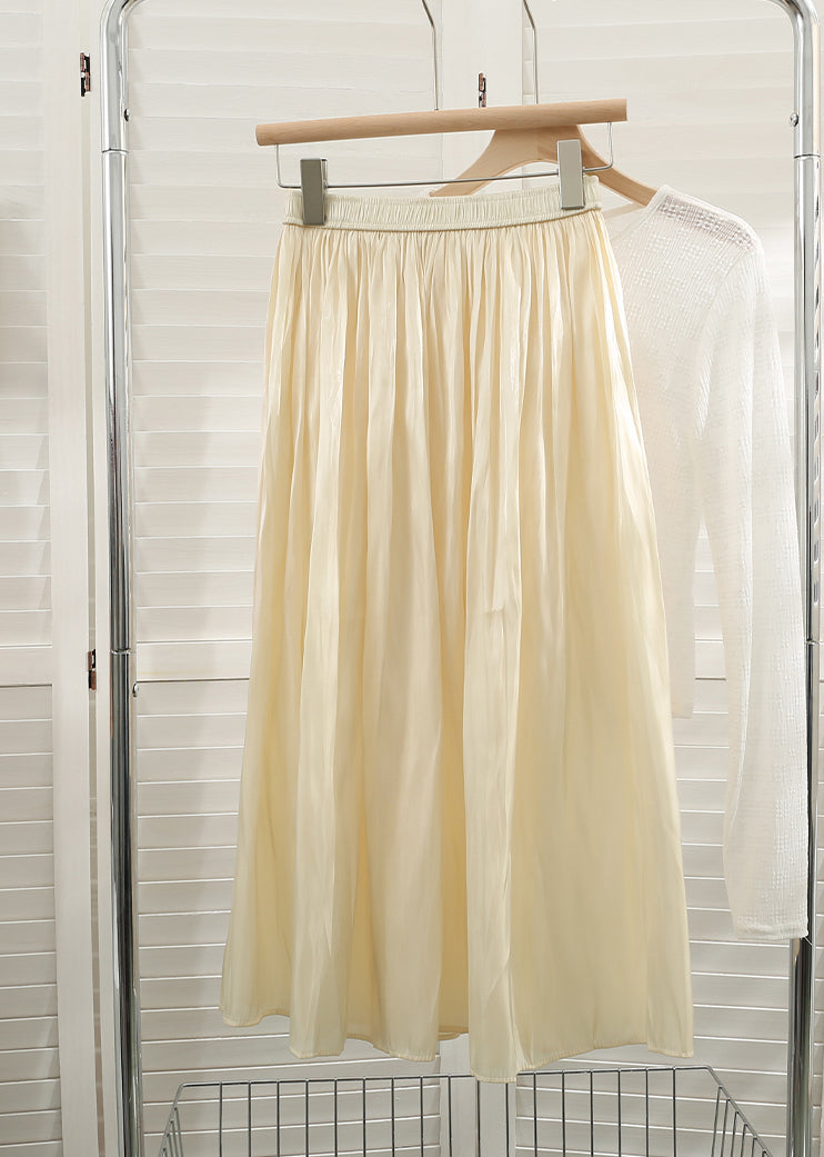 Satin Shine Midi Skirt