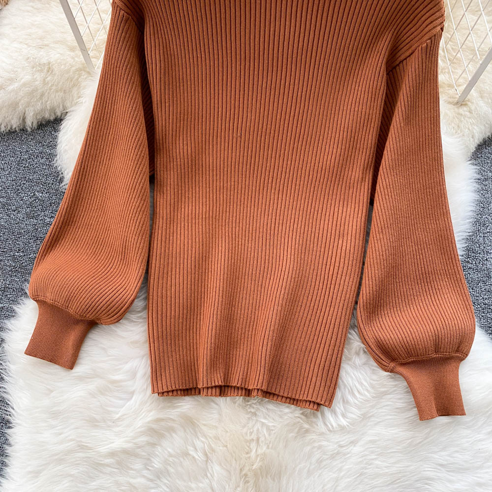 Pullover- und Rock-Set mit Kürbisgewürz