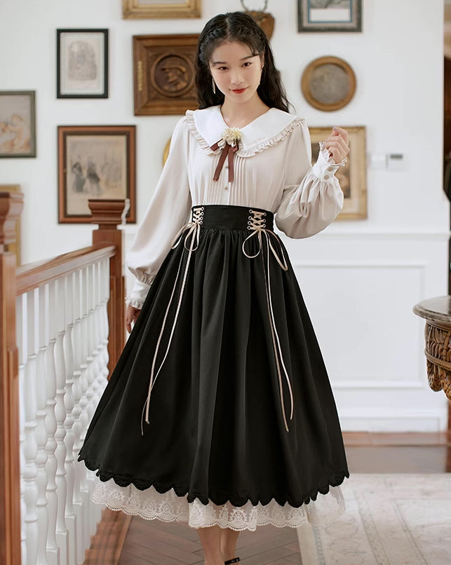 Conjunto de blusa y falda Evergarden