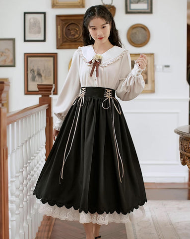 Conjunto de blusa y falda Evergarden
