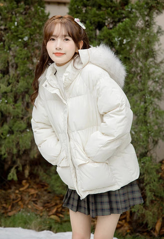 Little Bow Puffer Jacket