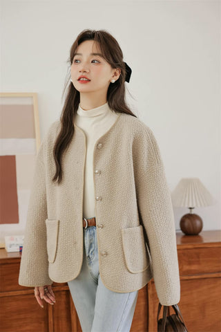 Boucle Knit Jacket