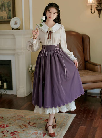 Conjunto de blusa y falda Evergarden