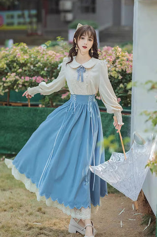Conjunto de blusa y falda Evergarden