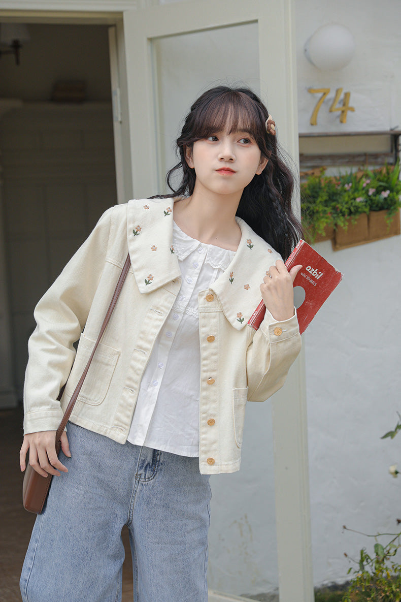 Little Daisy Embroidered Jacket