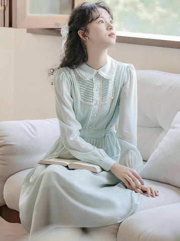 Sunday Tea – Langärmliges Midikleid