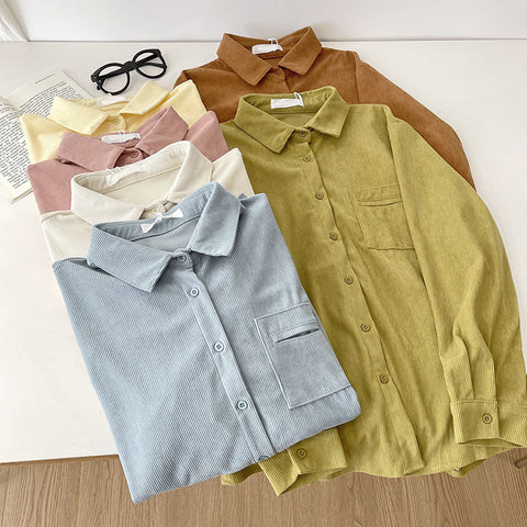 Corduroy Button Up Shirt