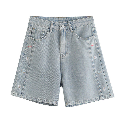 Saturn Embroidered Shorts