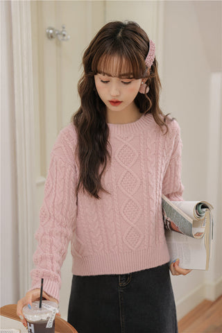 Basic Cable Knit Sweater