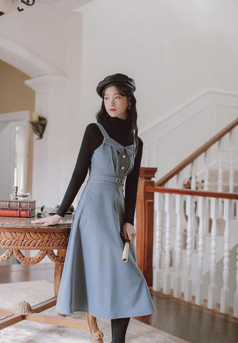 Corduroy Pearl Cami Midi Dress