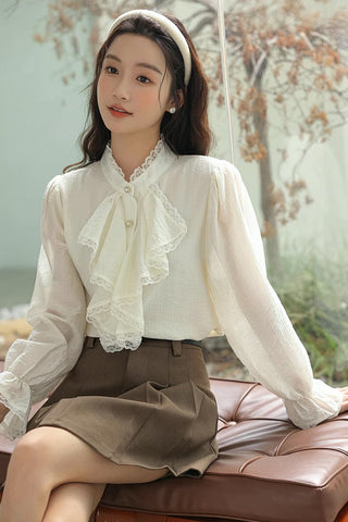Cascade Front Blouse