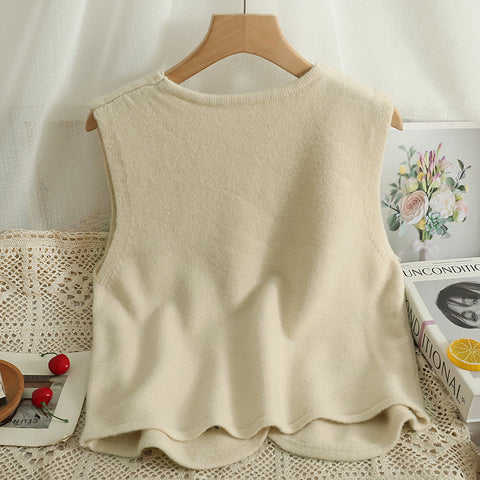 Embroidered Daisy Vest