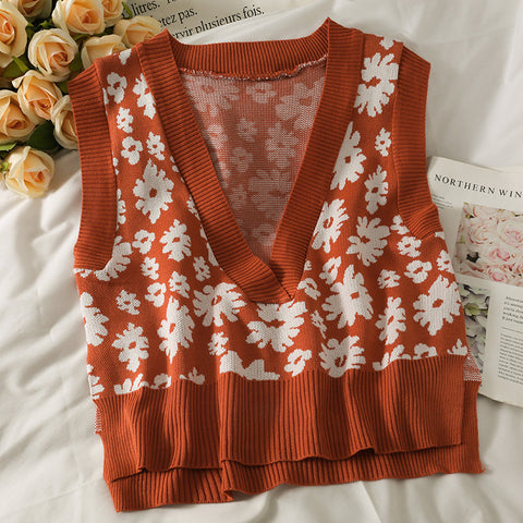 Rustic Floral Vest