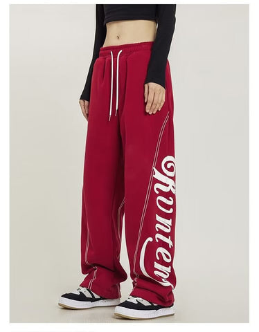 Stitch Design Logo Baggy Sweatpants