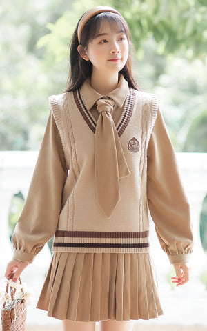 Prep School Vest & Dress Set