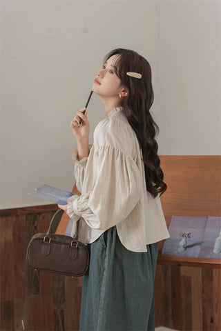 Marshmallow Puff Sleeve Blouse