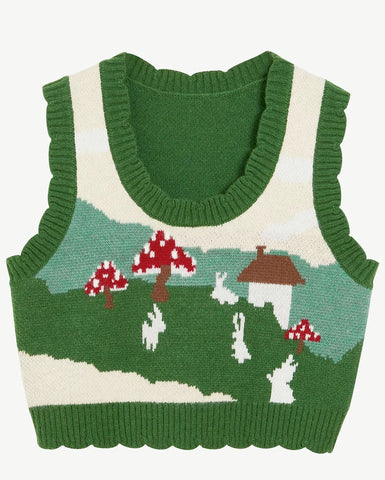 Mushroom Bunny Vest