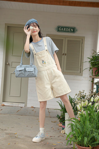 Rabbit Walks Short Overalls