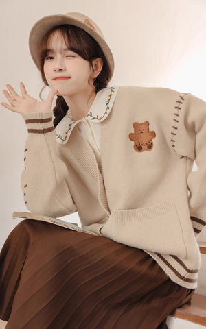 Bear Stitch Cardigan